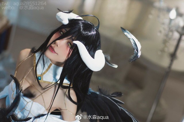 水淼aqua雅儿贝德COS：还原Overlord女恶魔的性感与美丽-cos图咖