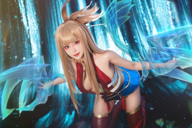 煙_HedY传说对决COS：还原性感女战士的星葵，魅力爆表-cos图咖